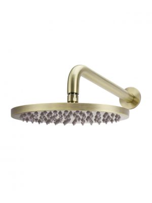 Tiger Bronze Curved Shower