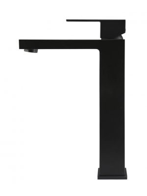 Round Tall Matte Black Basin Mixer (MB04-R2)