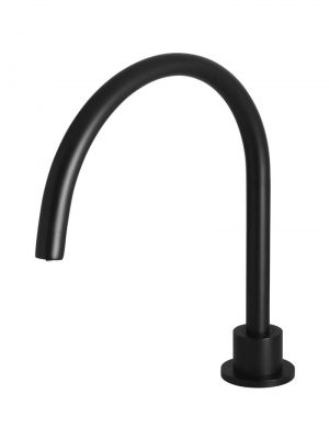 Round Matte Black High Rise Swivel Hob Spout