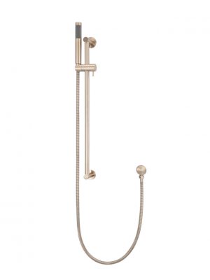 Round Champagne Shower Column with Portable Hand Shower
