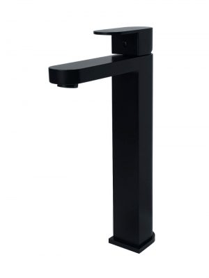 Zitto Tall Matte Black Basin Mixer