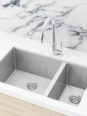 Kitchen Sink in Brushed Nickel