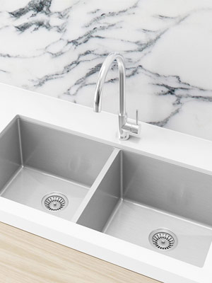 Kitchen Sink in Brushed Nickel